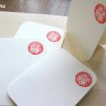 Double Happiness. Handprinted Note Cards For..